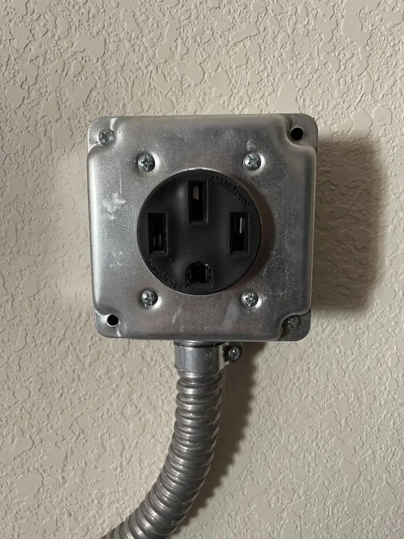 NEMA 14-50 outlet installed for Smart Home Electrical in Skidaway Island